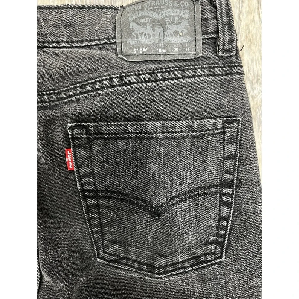Levi's 510 Men's Black/Black Skinny Fit Jeans Size 29x31. Black‎ Label, Egypt